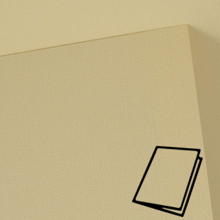 Rich Cream Hopsack Card Blank Symbol