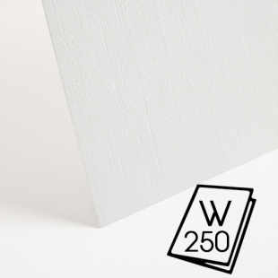 250 Wholesale Extra White Linen Card Blanks 300gsm