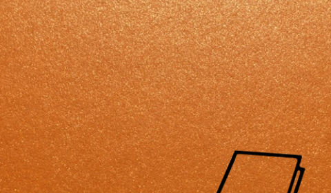 Orange Glow Sirio Pearl Card Blanks Double Sided 300gsm