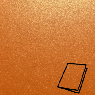 Orange Glow Sirio Pearl Card Blanks Double Sided 300gsm