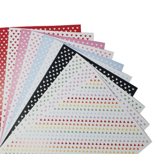 Heart Patterned Card | Assorted Pack of 10