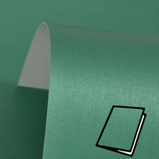 Xmas Green Pure Pearl Card Blanks One Sided 300gsm