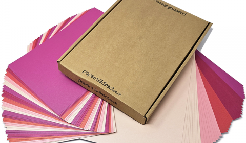 A4 Small Box of Pearlised Card - Blushing Blossom
