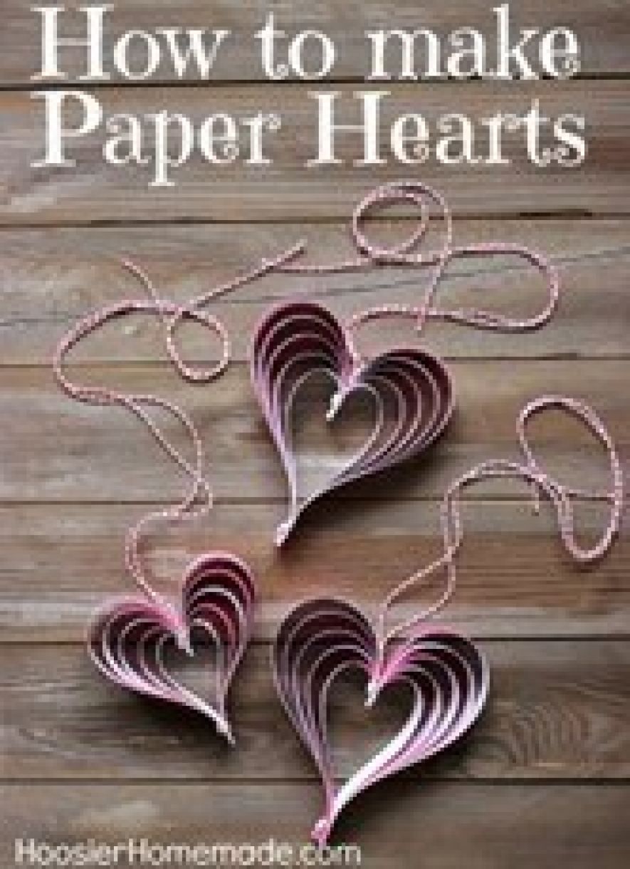 Paper hearts tutorial cover