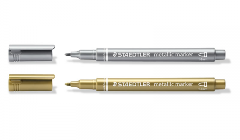 Staedtler Silver and Gold Metallic Markers