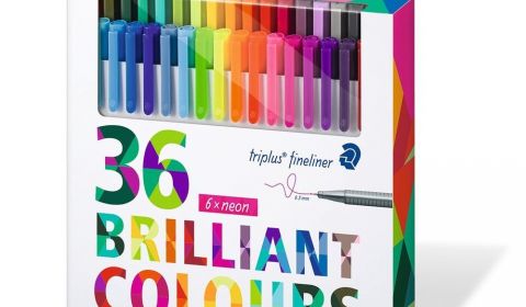 Staedtler Triplus Fineliner Pens with 6 Neon Pens 0.3mm - Assorted Pack of 36