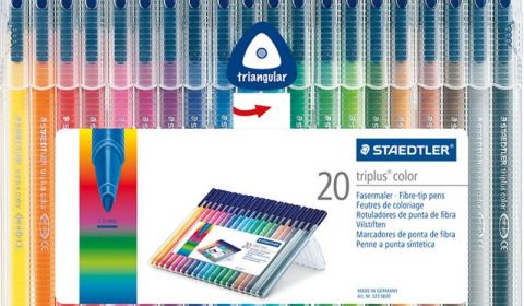Staedtler Triplus Color Fibre Tip Pens - Assorted Pack of 20
