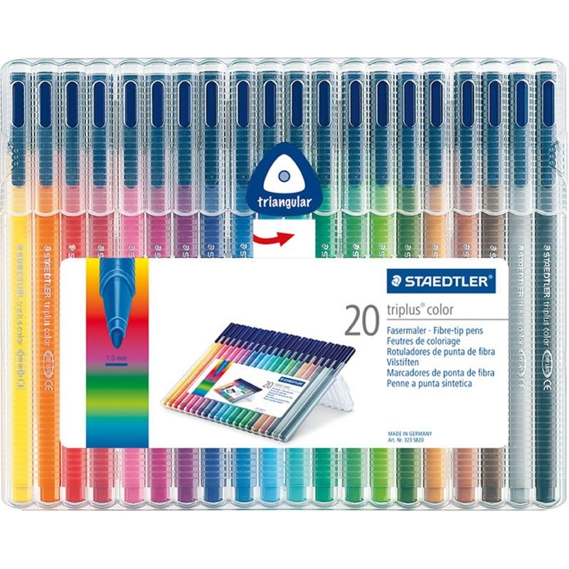 Staedtler Triplus Color Triangular Fibre Tip Pen 323 Sb 20