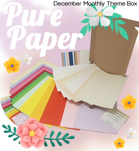 Small Banner paper flower box
